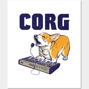 Corgi Vocoder Synthesizer Dog Posters and Art